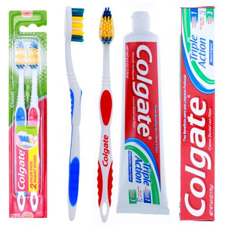 Toothpaste and Colgate.